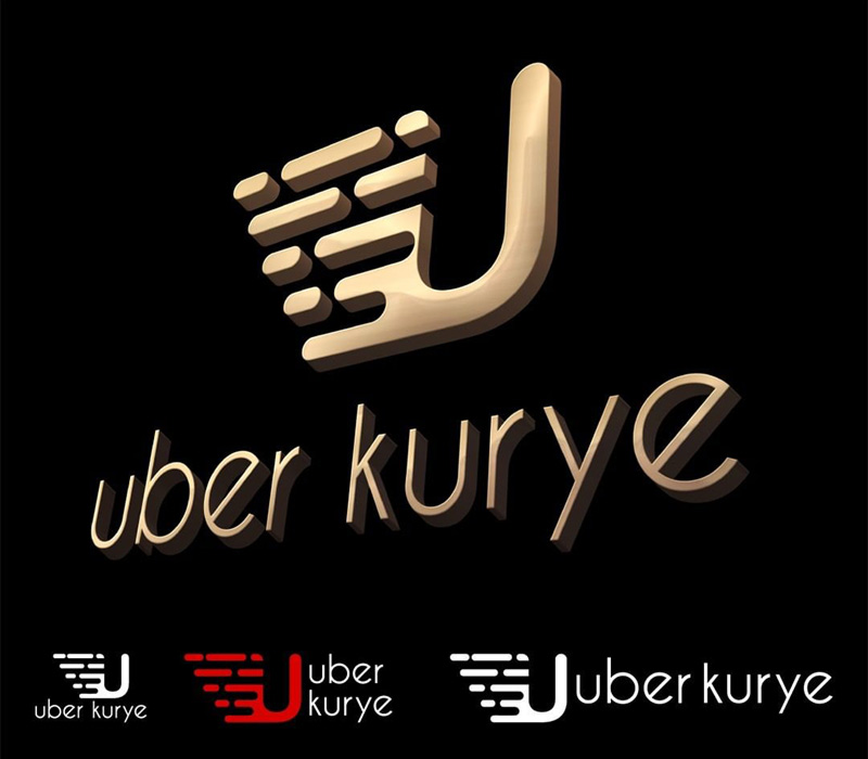 Uber Kurye - Logo Tasarım